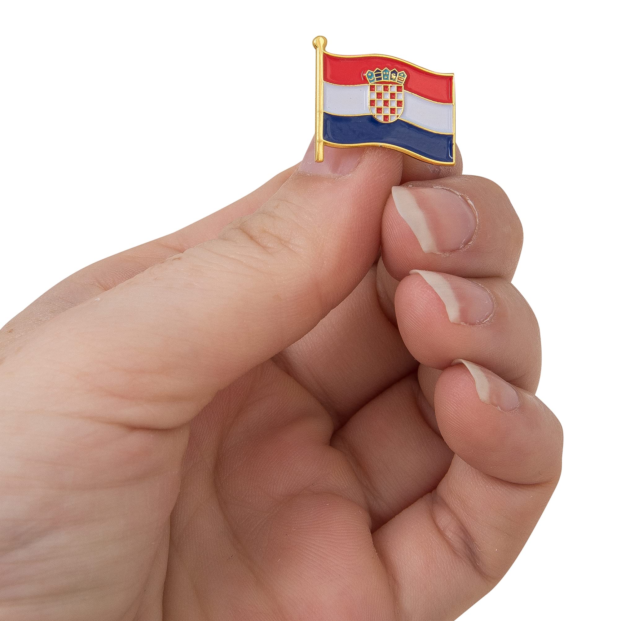 Made In Croatia Badge Vector Sticker With Croatian National Flag Ink Stamp Isolated On White - Foto 2