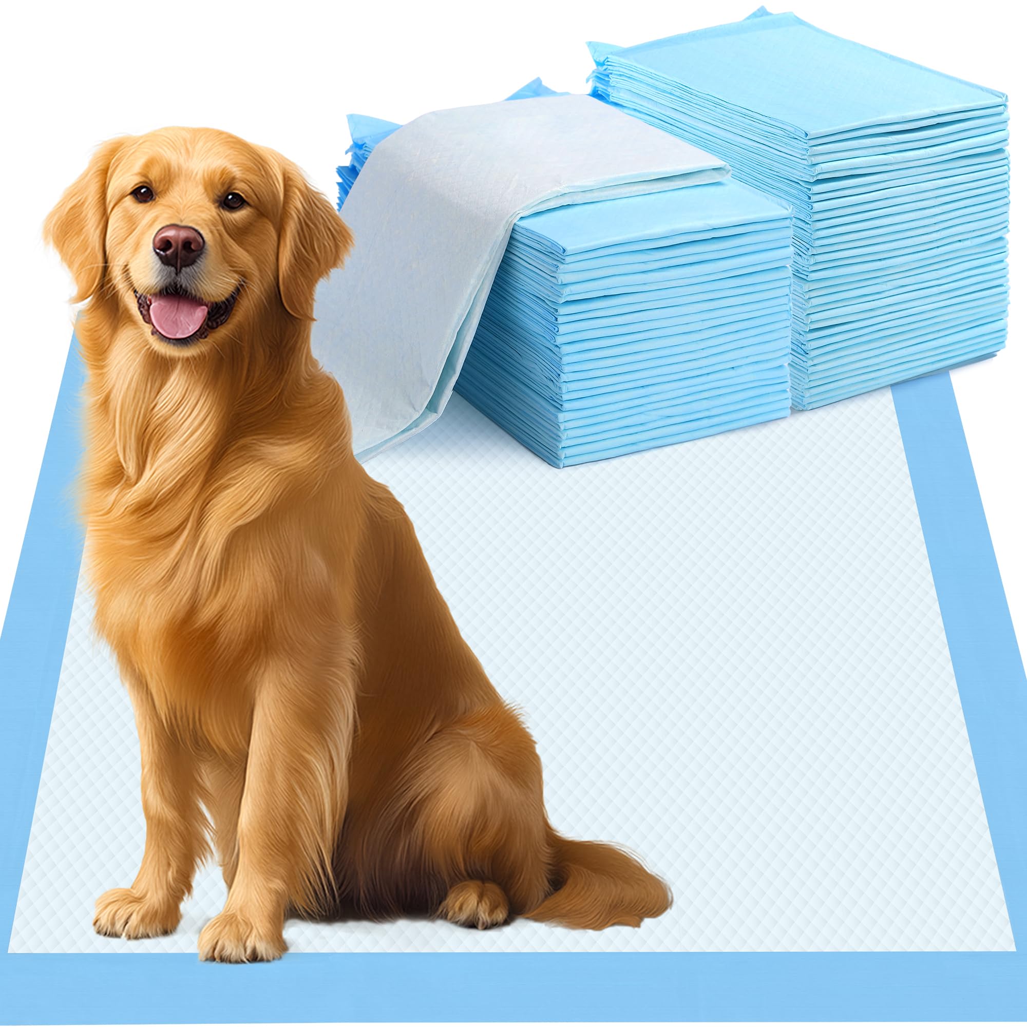 60 Count Extra Large Dog Pee Pads - 30"X36" Super Absorbent Disposable Training Urine Bed Pads Dogs Puppies - Thickened XXL LeakProof & Quick Drying