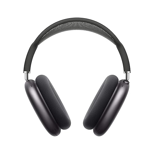 Apple AirPods Max Wireless Over-Ear Headphones, Active Noise Cancelling, Transparency Mode, Personalized Spatial Audio, Dolby Atmos, Bluetooth Headphones for iPhone – Space Gray