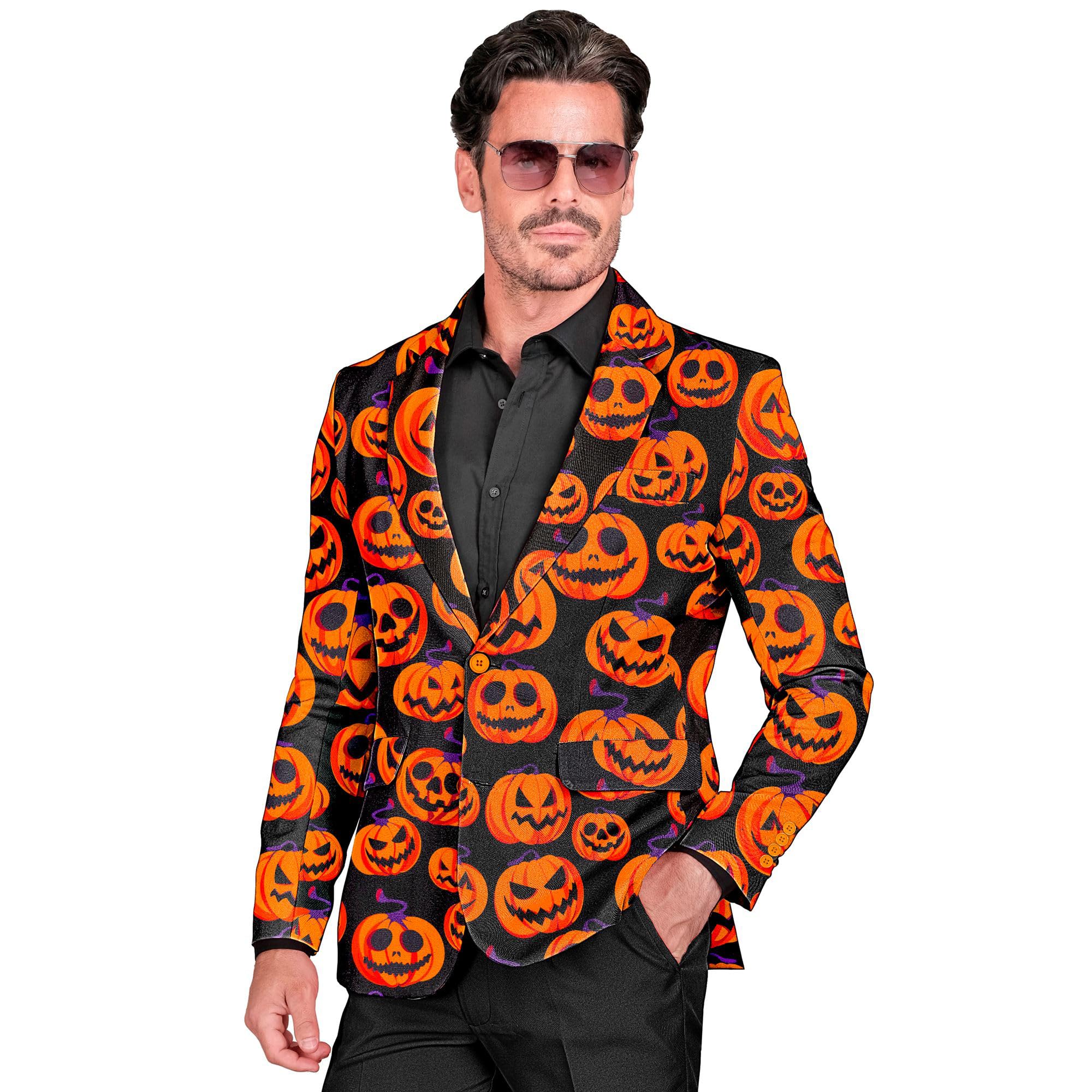 W WIDMANN MILANO Party Fashion - Men's Party Fashion Pumpkin Jacket, Halloween, Carnival, Theme Parties