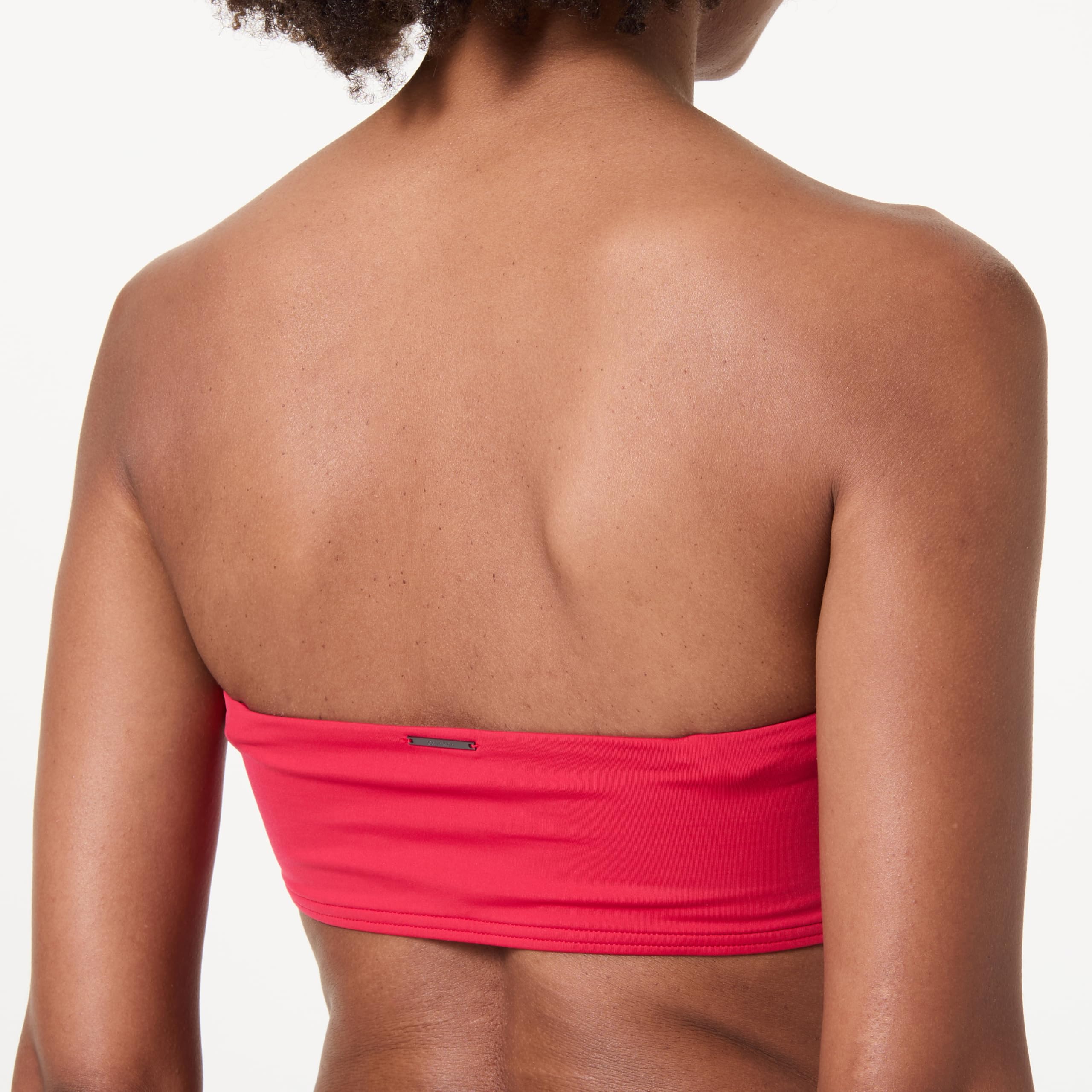 Calvin Klein Top Bikini Tipo Bandeau Mujer con Relleno extraíble