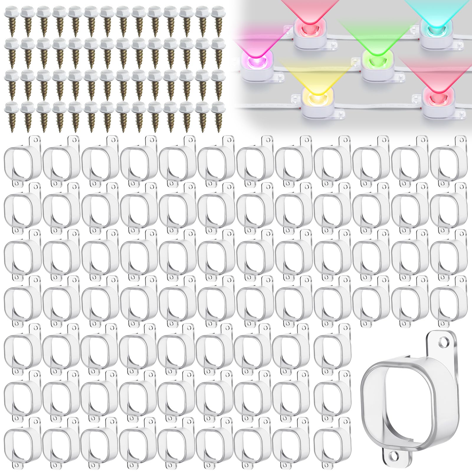 Beeveer 180 Set Light Clips Compatible with Govee H706 H806 Pro Lights
