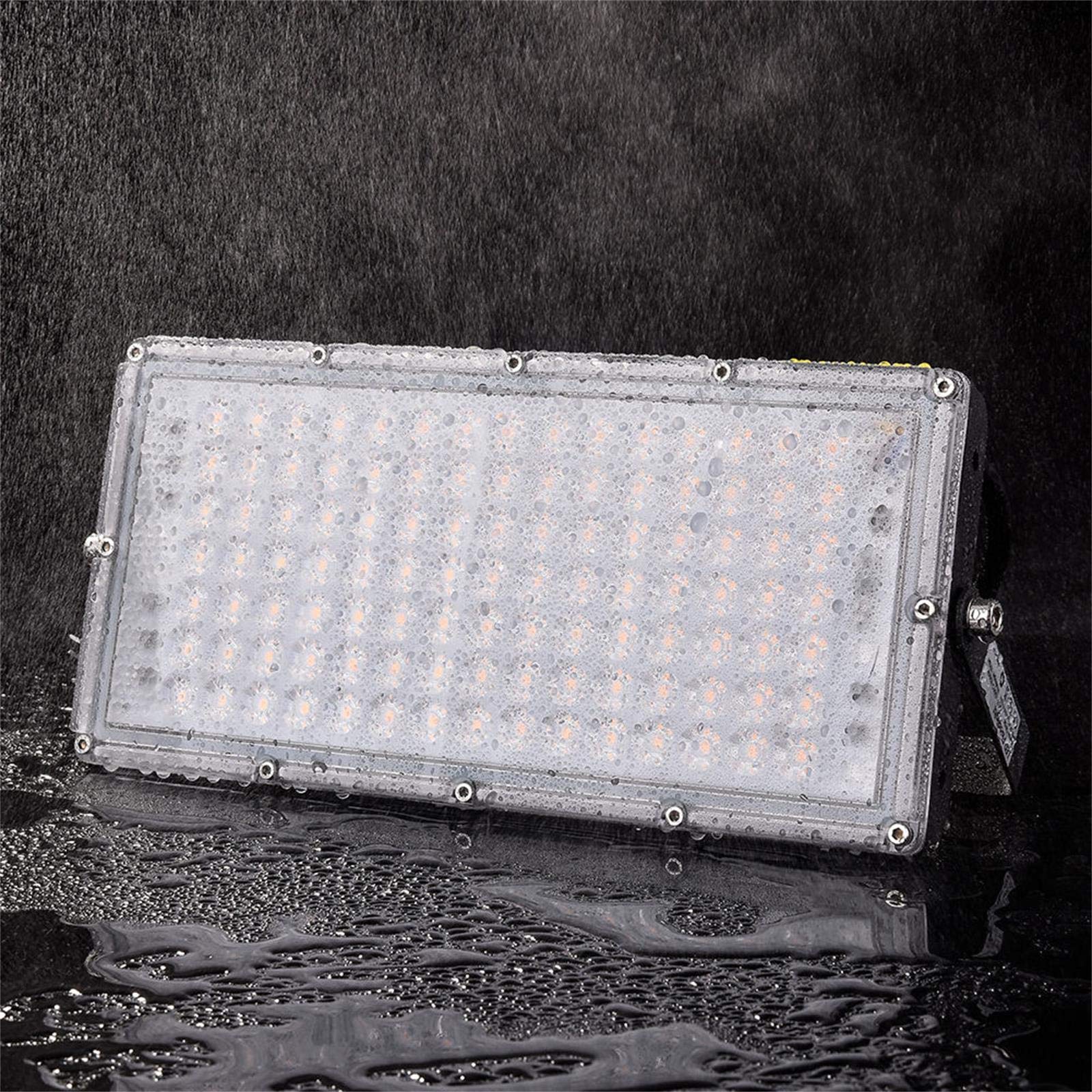 Projecteur LED Extérieur 100W 10000LM - IP65 étanche - 3000K Lumière Chaude - Pour Jardin, Allée