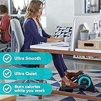 Vista 5 de Cubii JR1, elíptica debajo del escritorio, ejercitador de pedal de bicicleta para debajo del escritorio, elíptica sentada, trabajo desde casa, mini