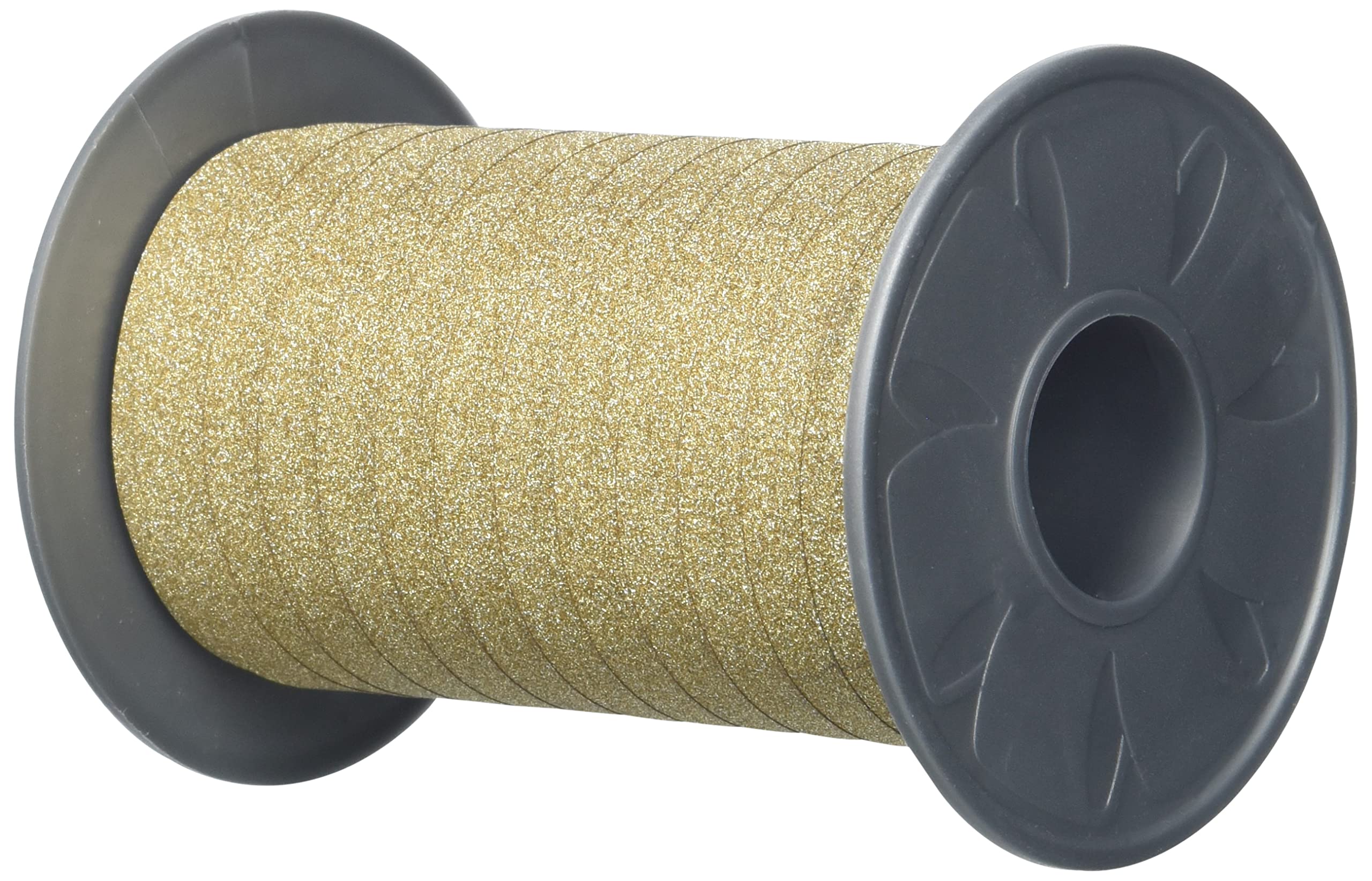 PRÄSENT - Poly Glitter Curling Ribbon Copper 10 mm width, 100 m length