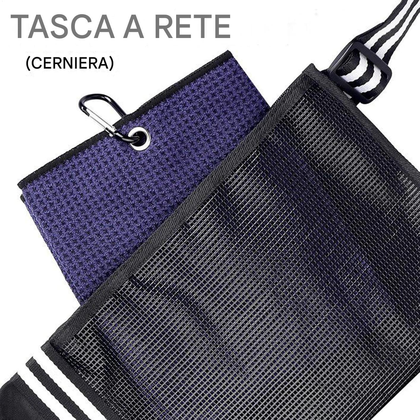 Sacchetto da golf, sacca leggera da golf, custodia da da domenica di viaggio pieghevole, 3-9 bastoncini, design pieghevole e impermeabile, tracolla, cinghia, torneo di allenamento