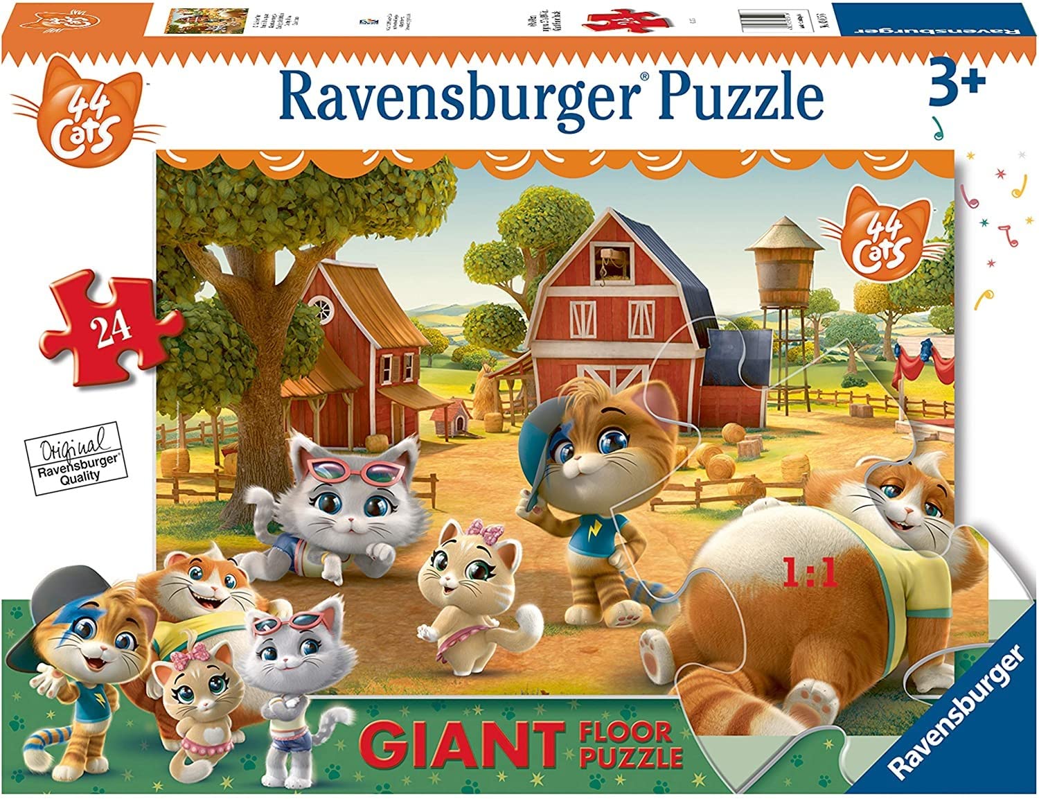 Ravensburger 03015 Puzzle 44 Chats au Sol 24 pièces