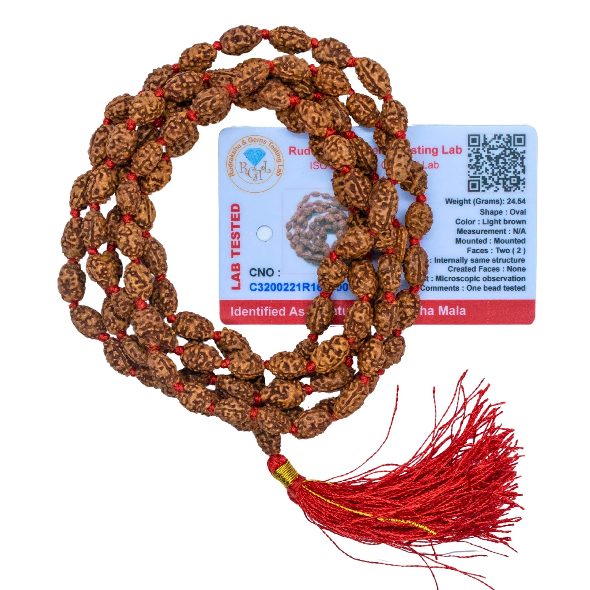 6 Mukhi Rudraksha Mala - Lab Certified -3