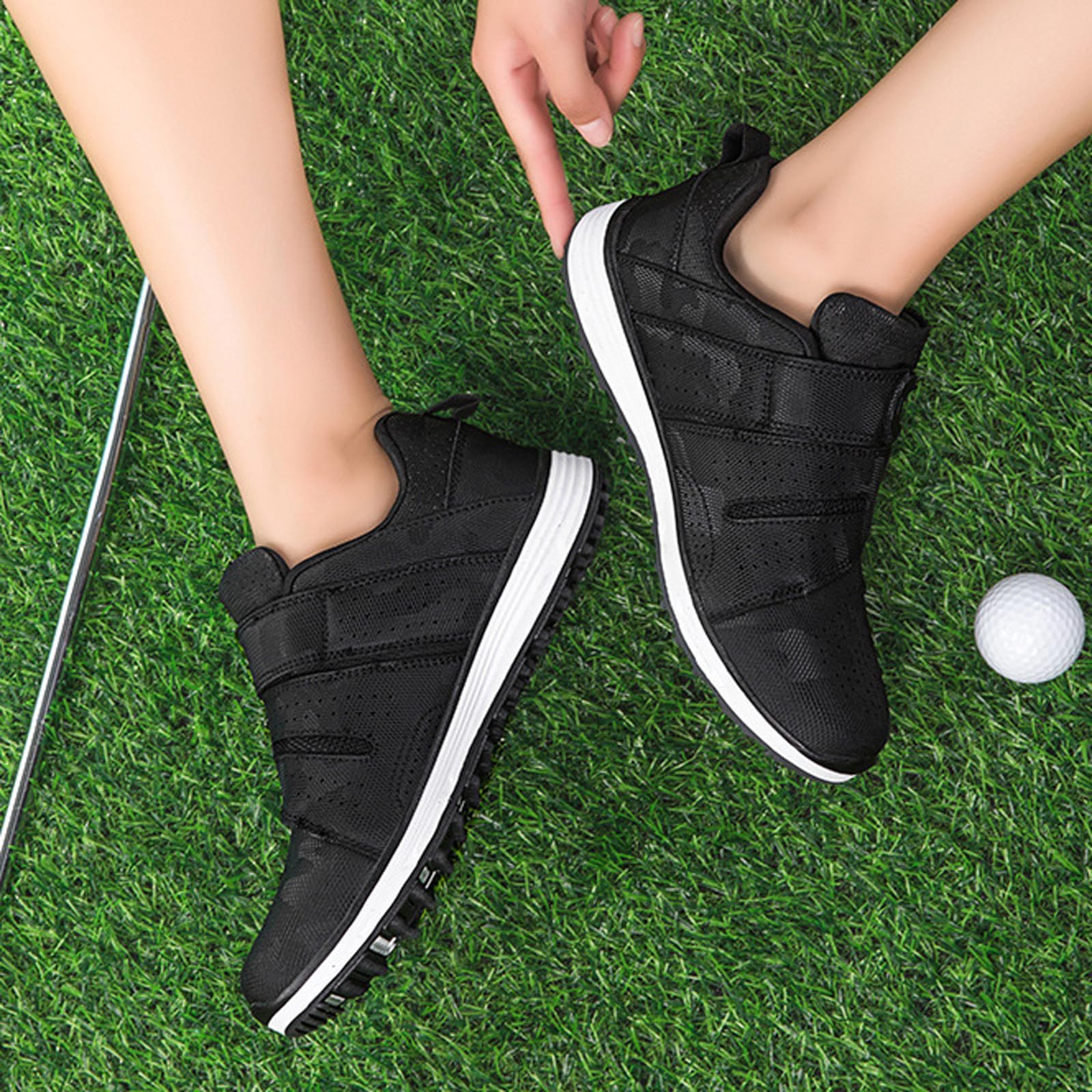 Golfschuhe Herren Wasserdicht,Damen Golfschuhe,Komfort Zwischensohle,Ausreichende UnterstüTzung Und DäMpfung,Geeignet FüR SpaziergäNge Training Sport Und Outdoor AktivitäTen