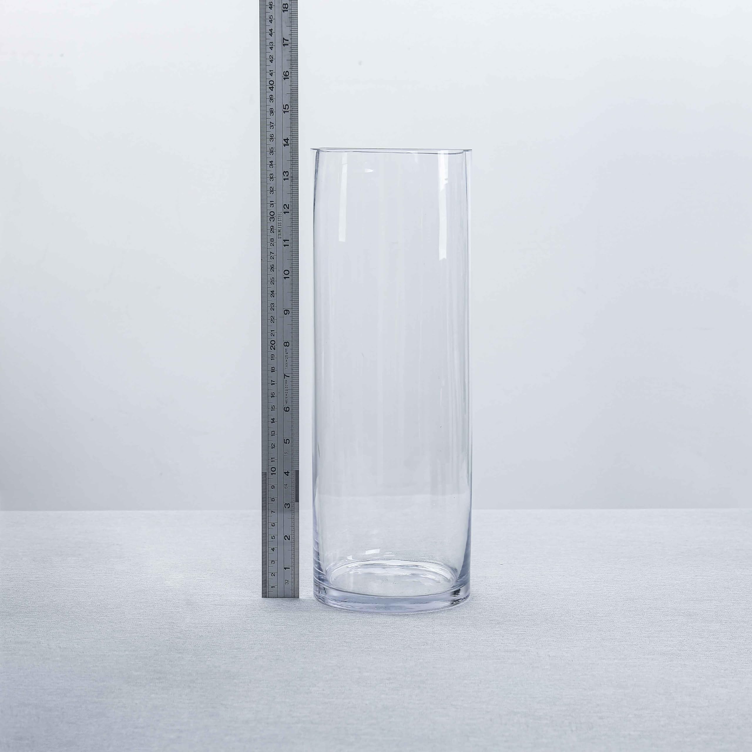 Amazon.co.jp: CYS Excel ガラスシリンダー花瓶(H:35.6 cm D:12.7 cm