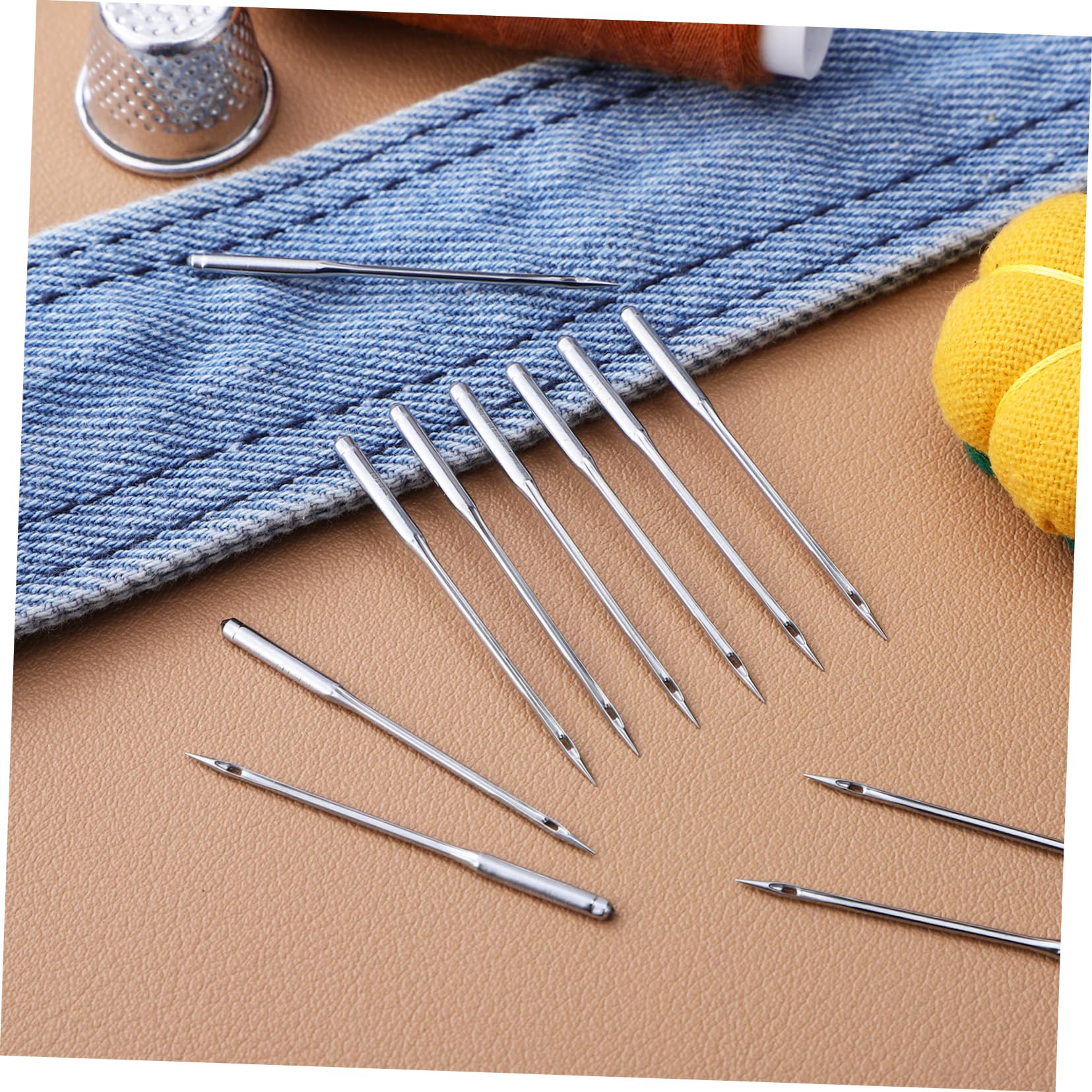 HOMSFOU 5 Set Aghi Per Macchina Da Cucire Confezione Da Resistente E Facile Da Sostituire Compatibile Con Macchine Domestiche Per Tessuti Diversi 100 Pezzi*5