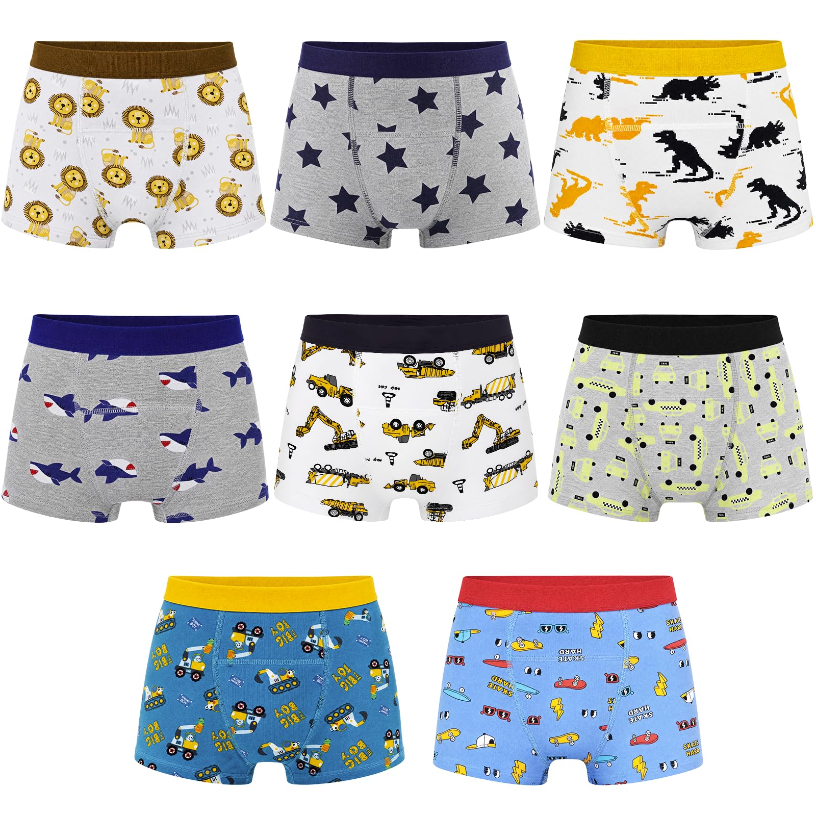 MOEMOE BABY Dziecięce spodnie treningowe w stylu nocnym, 8 sztuk, 2-6 lat