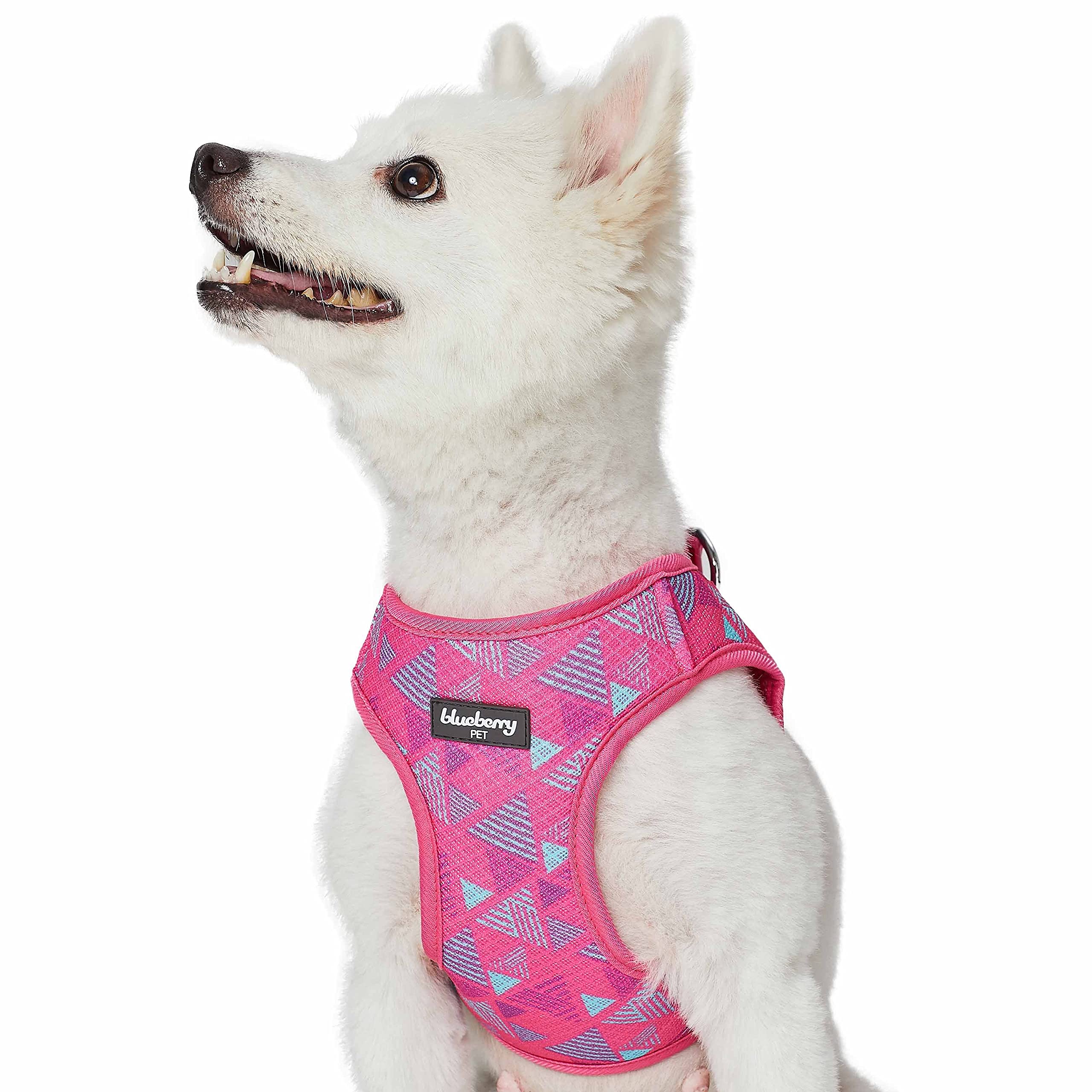 Harnais pour chien de petite taille Blueberry Pet rose réglable