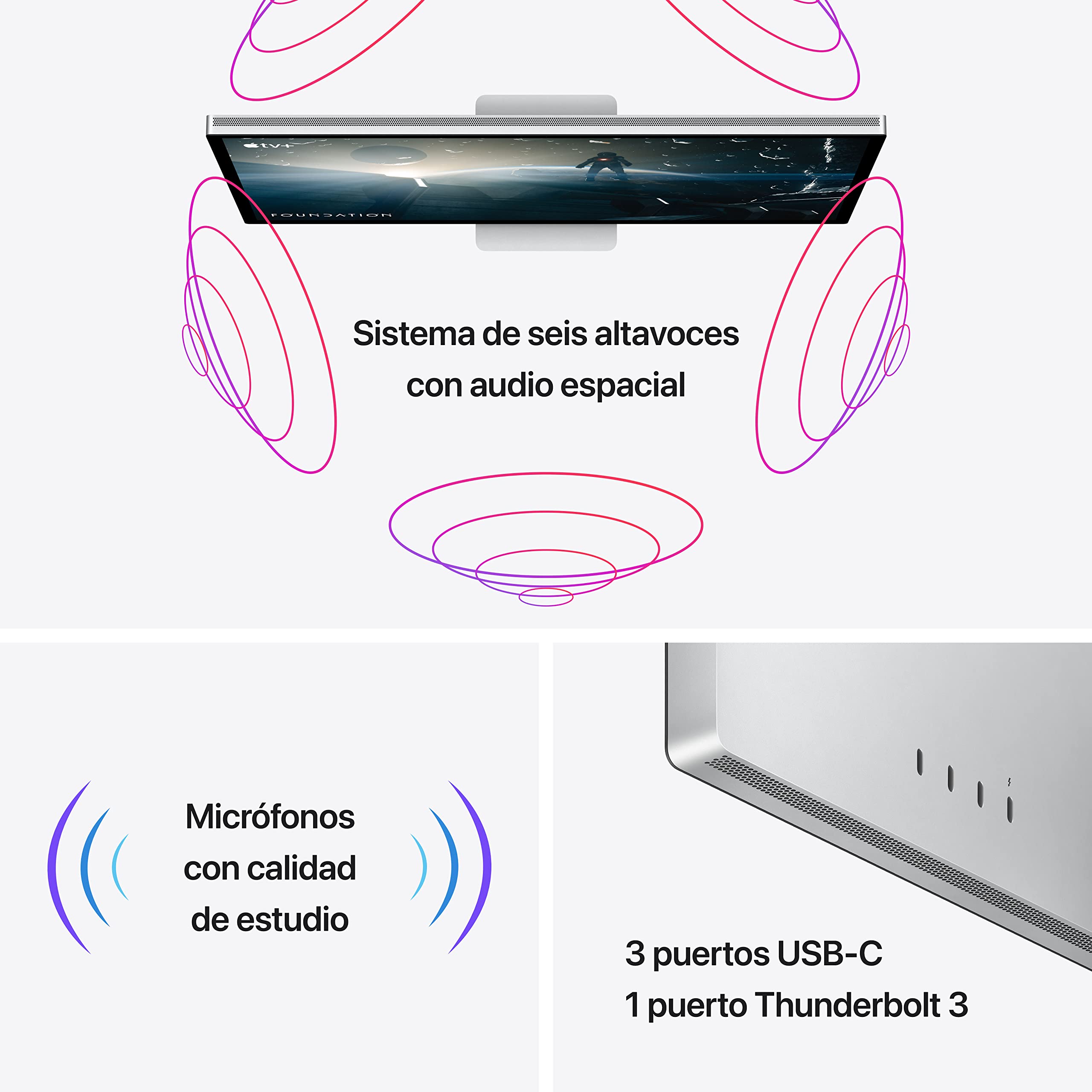 Apple Studio Display - Vidrio estándar - Adaptador de Montaje VESA ​​​​​​​ (2025)