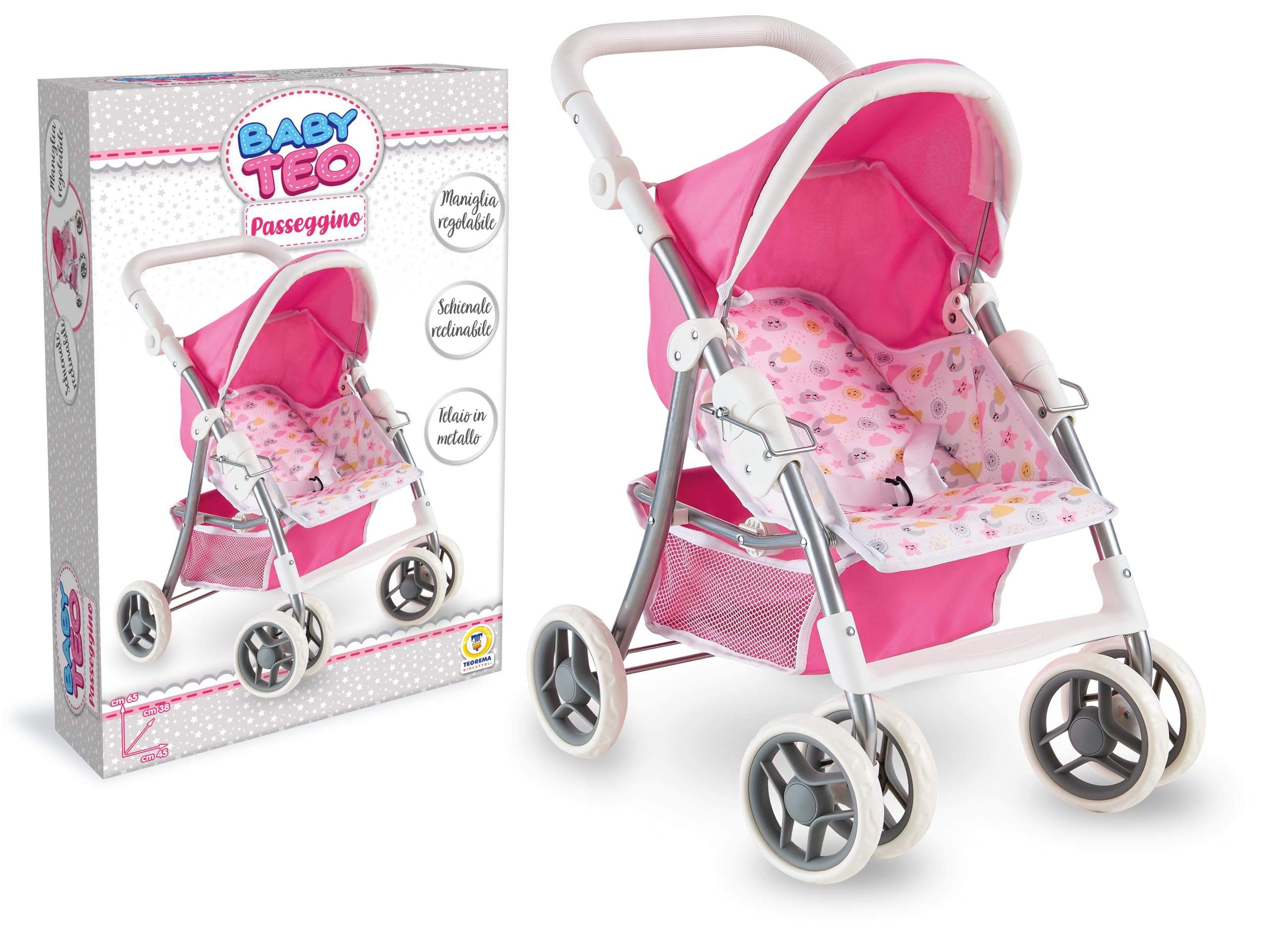 Poussette Jouet Réaliste Pour Poupées - Avec Bébé Inclus - Jeu D’imitation Pour Enfants