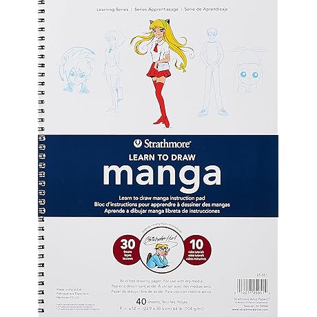 Strathmore Learn To Draw Manga Wire Pad 9"X12"