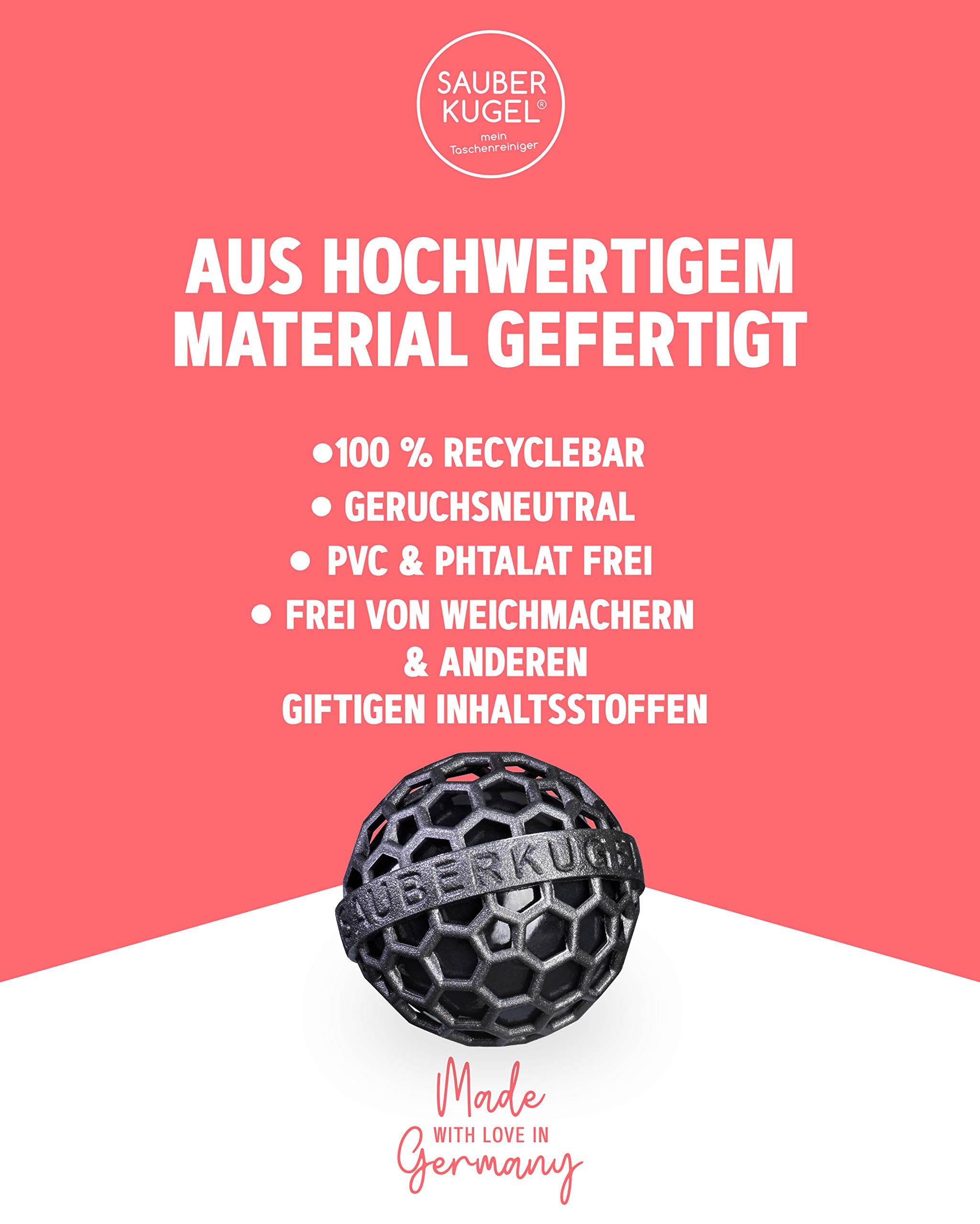 Sauberkugel La bola limpiadora: la forma inteligente de limpiar bolsos, mochilas y mochilas escolares (colección Summerfield)