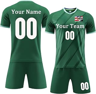 Custom Soccer Jersey Kids Adults Personalized Soccer Uniform with Team Name Number Logo
