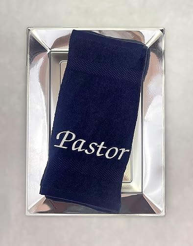 Miniatura 4 de Liberty21 Pastor bordado, toalla del clero. 13 x 13 pulgadas. Regalos de agradecimiento para pastores para hombres y mujeres. Fe cristiana. Regalos