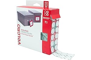 VELCRO Brand Dots with Adhesive – White – Pack of 200 –...