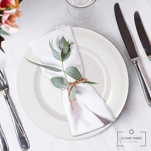 Miniatura 7 de Juego de 6 platos de carga  Platos decorativos redondos y cargadores de mesa reutilizables  Cargadores elegantes para platos llanos  Cargador y