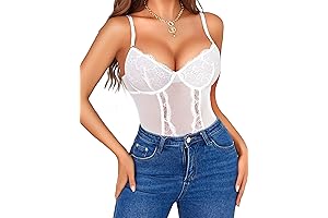 Captivating Lingerie for Women: Corset Bodysuit and Garter Belt Enchantment