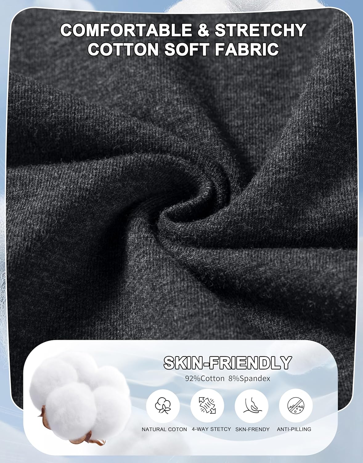 SANTINY 31"/33"/35" Women's Tall Cotton Sweatspants Yoga Lounge Casual Pants Open Bottom Sweat Pants for Women with Pockets - Image 6