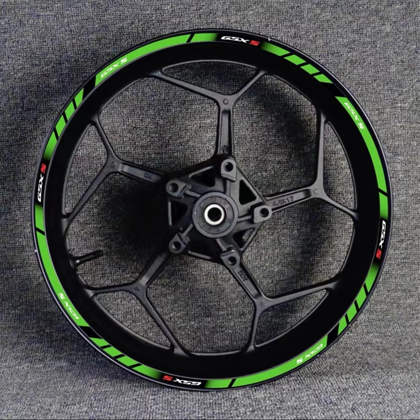 Motorcycle Wheel Rim Hub Decal Decoration Set for Suzuki GSX-S750 GSX750S GSXS750 Gsxs 750 S750 Decorative(Color14)