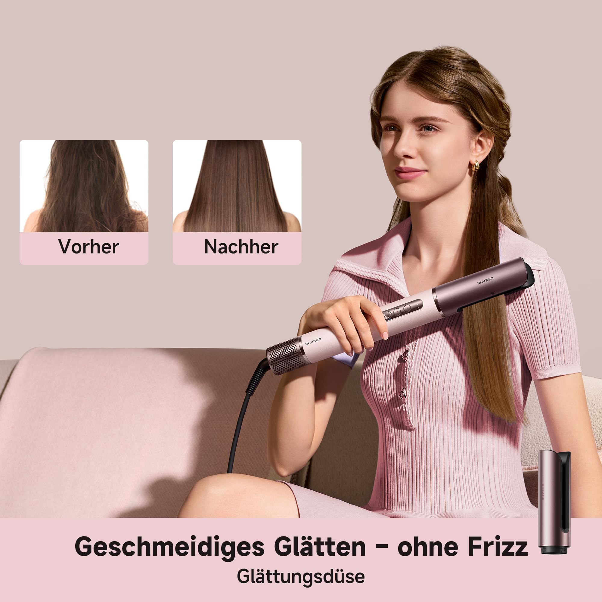 Dreame AirStyle Era Multi-Styler 8-in-1 Airflow Styling Schnelles Trocknen Glätten Locken Volumen Kaltluftfunktion