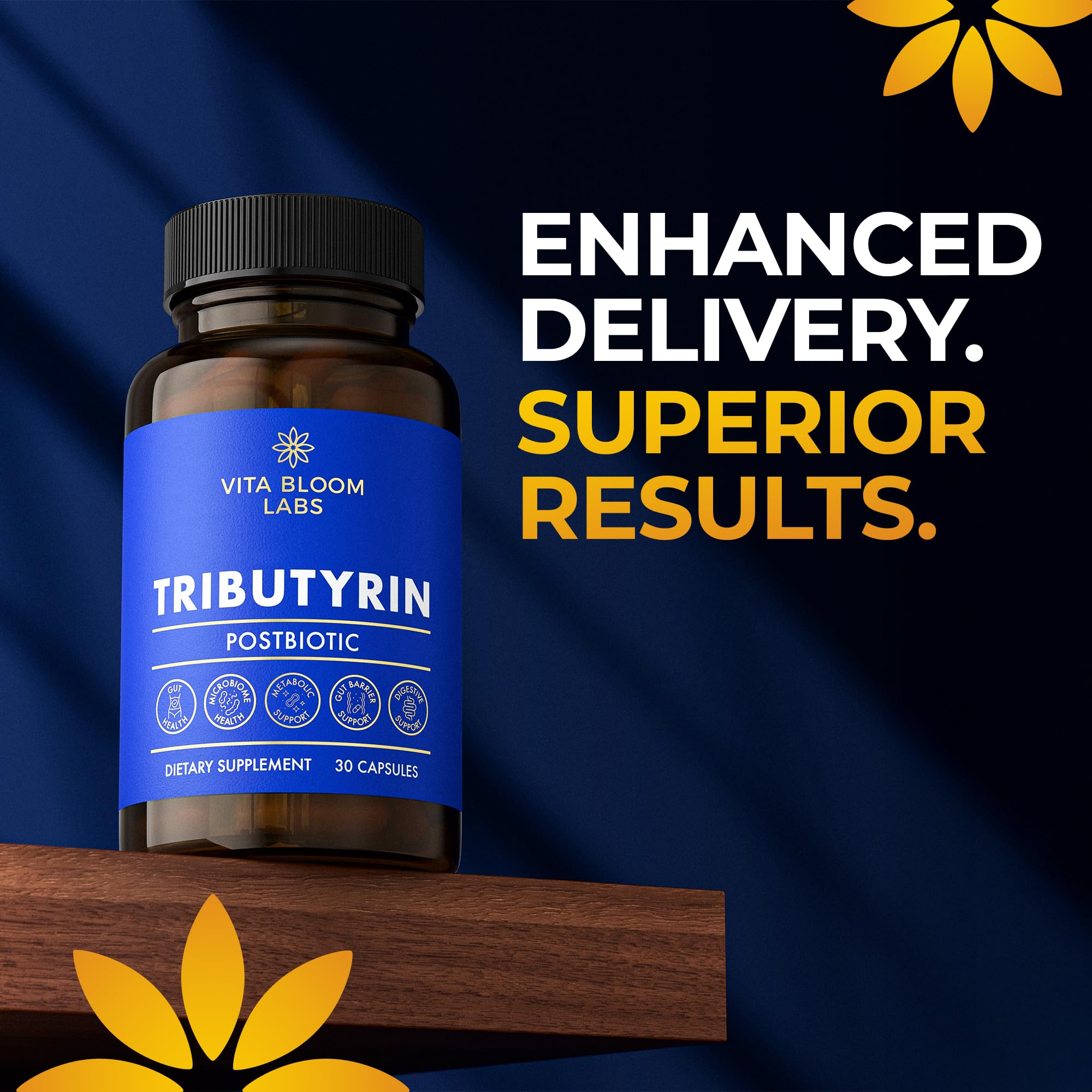 Tributyrin Supplement - Better Delivery & More Effective than Sodium Butyrate - Gut Health & Digestive Support - 3-in-1 Butyrate Postbiotics for Leaky Gut & Gut Barrier Support - 30 Capsules — Amazon image 6