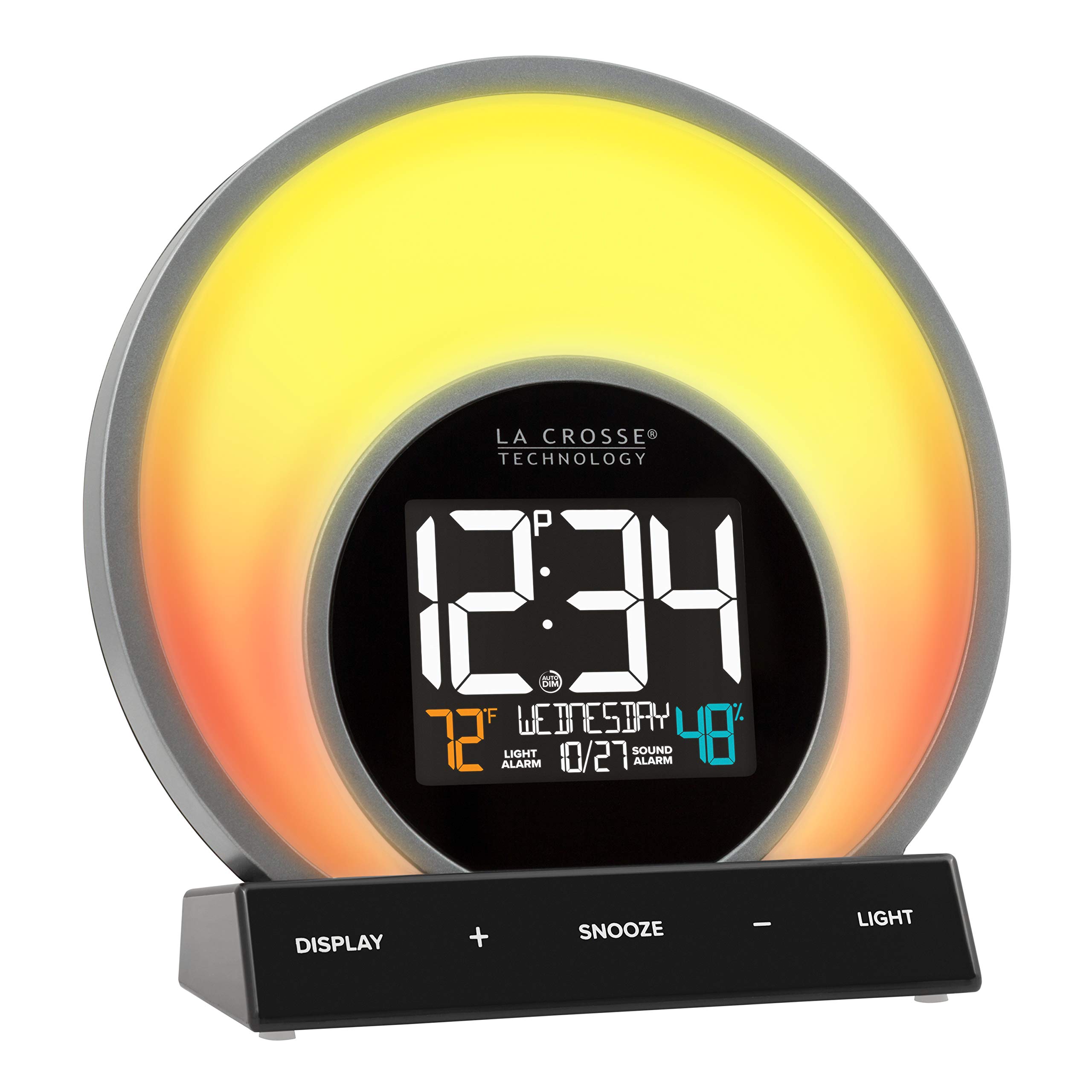 La Crosse Technology C80994 Soluna Mood Light Alarm Clock with