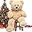 MorisMos Giant Teddy Bear Stuffed Animal 3 ft, 36 in Large Teddy Bear for Baby Shower Decor, Soft Big Stuffed Animal Plush Toy for Kid Birthday Christmas Girlfriend Valentines Gift,Beige/Cream