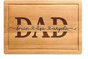 Personalized Family Cutting Board from Daughter and Son