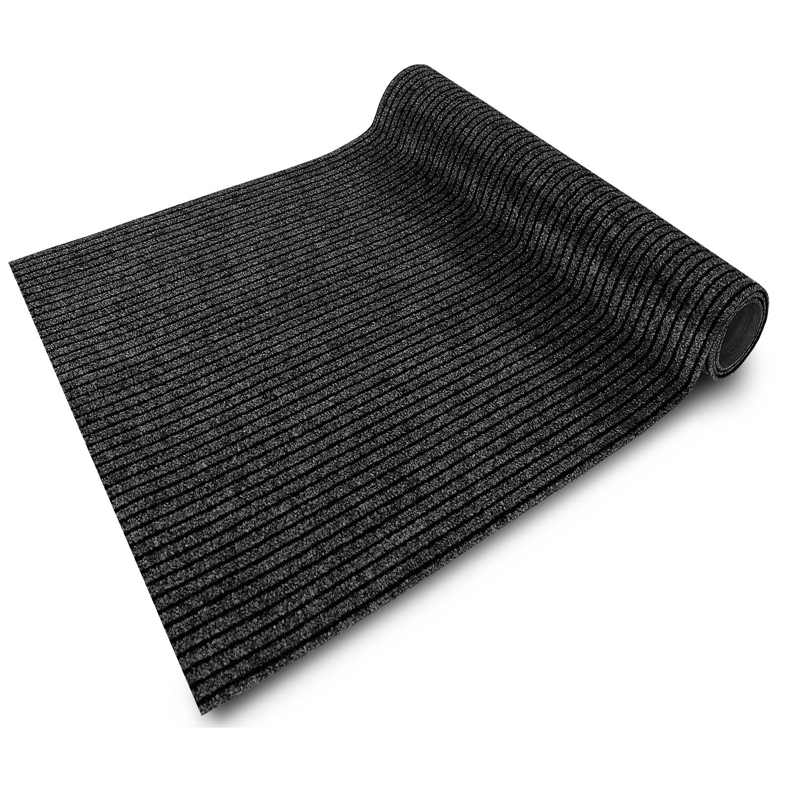 Floordirekt Küchenläufer Granada - Teppich-Läufer auf Maß für die Küche - Breite: 80 cm - Moderne & hochwertige Wohnteppiche (Anthrazit, 80 x 600 cm)