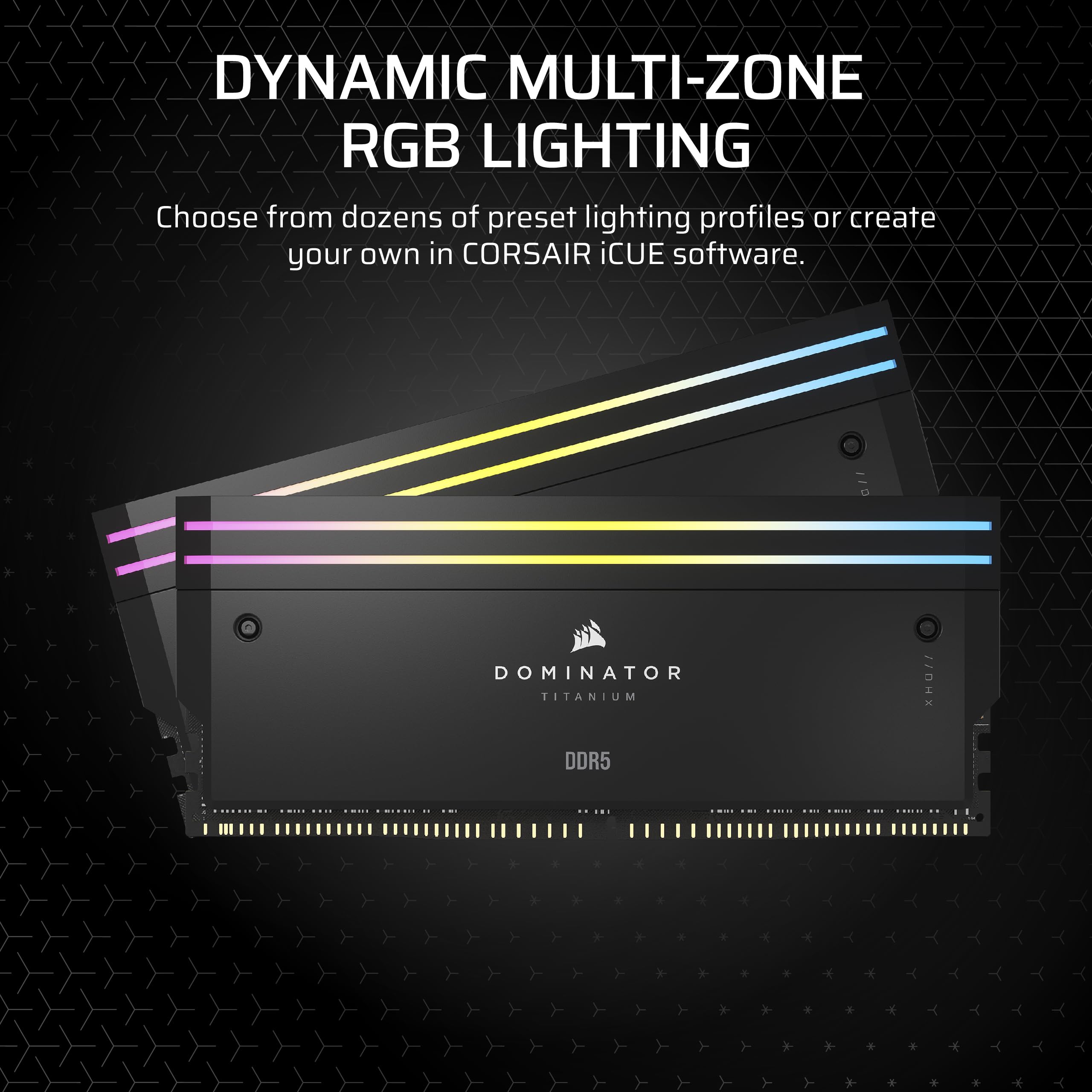 CORSAIR Dominator Titanium DDR5 RGB Light Enhancement Kit – 2X