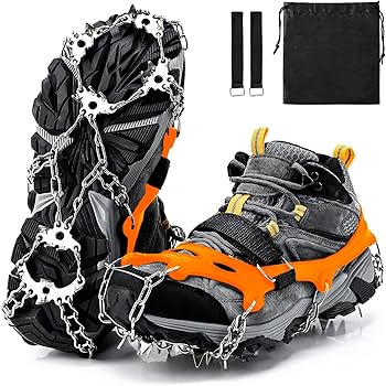 スノーハイク Amazon | アイゼン スノースパイク 24本爪 チェーンスパイク