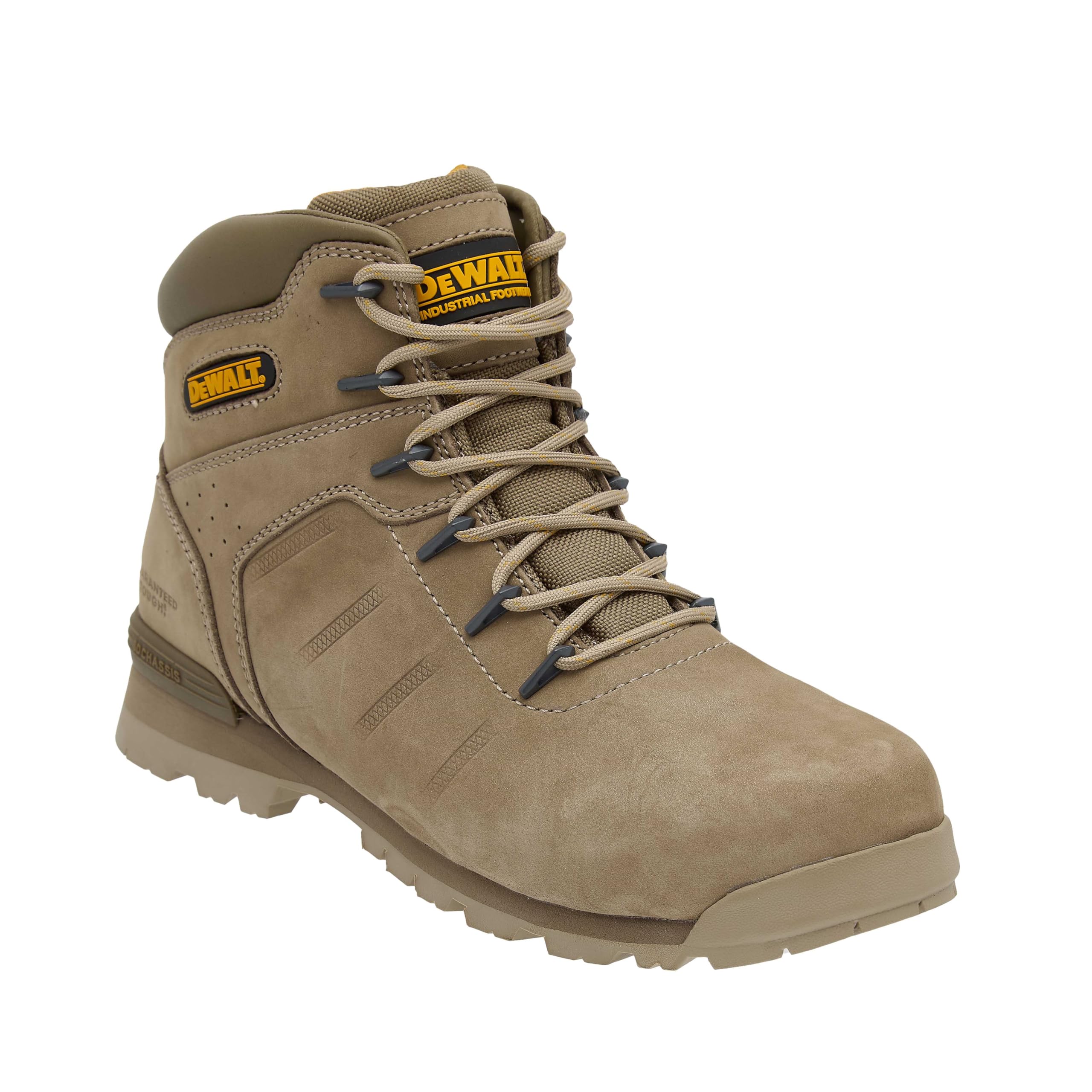DEWALT Carlisle - Botas de trabajo ligeras de piel nobuk para hombre, puntera de seguridad de acero, ligera
