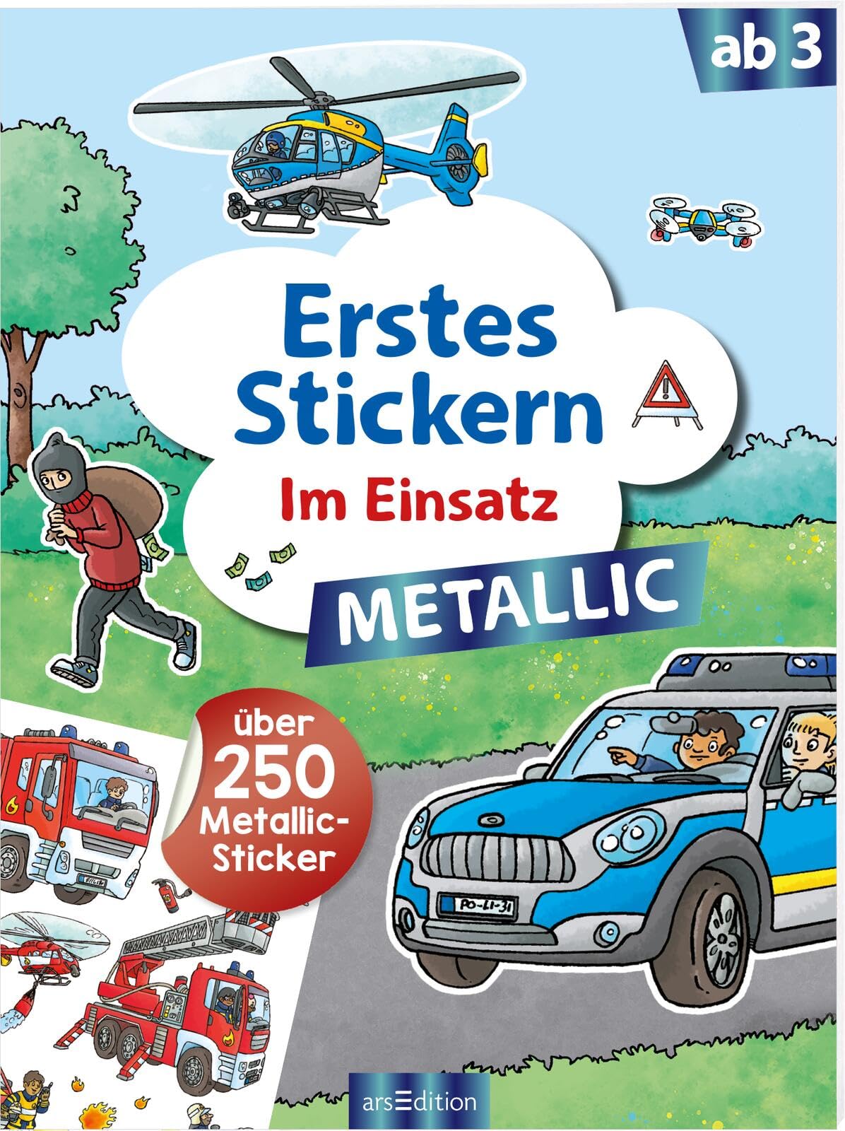 Erstes Stickern Metallic - Im Einsatz: Über 250 Metallic-Sticker