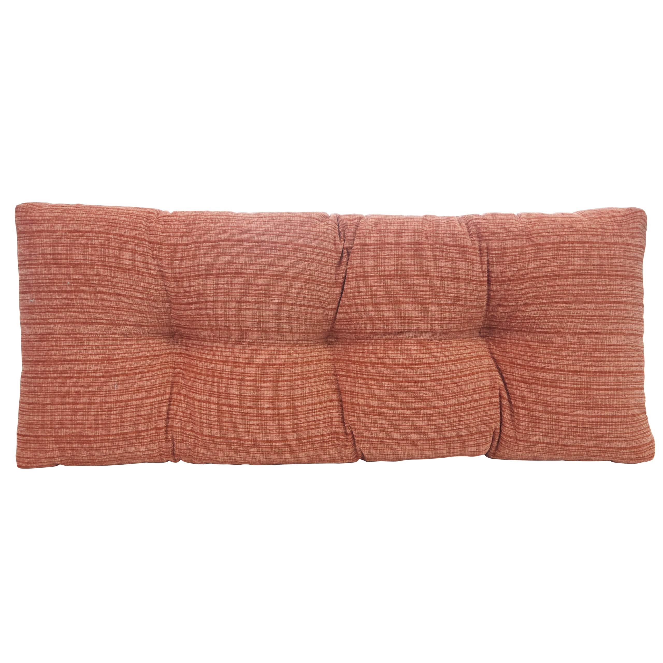 Klear Vu Corner Nook or Piano Seat Omega Non-Slip Tufted Bench Cushion for Indoor Furniture, Entryway Storage, Bay Window, 35 Inches, 20 Clay