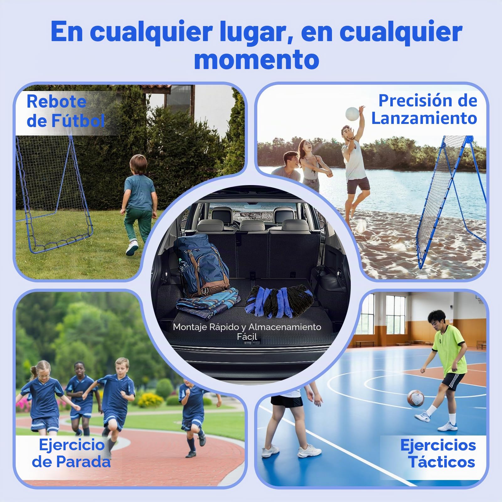 Red de Voleibol para Jardín, Portería Rebotador Fútbol 7×4 Ft, Portería de Pelota Voleibol Ajustable en Altura, Cosas de Fútbol Entrenamiento, Red para Balones de Pelota Tenis