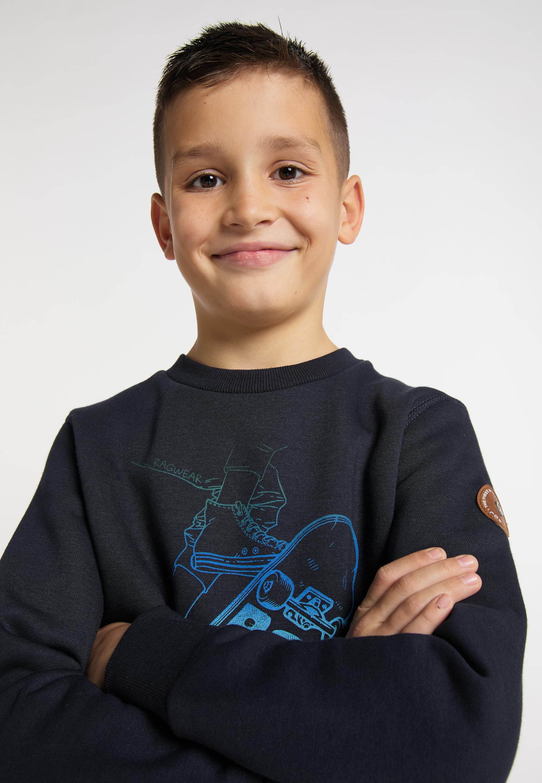 Ragwear YANIS Print A Jungen Sweatshirt O Neck Rundhals Sweater Skateboard Skater