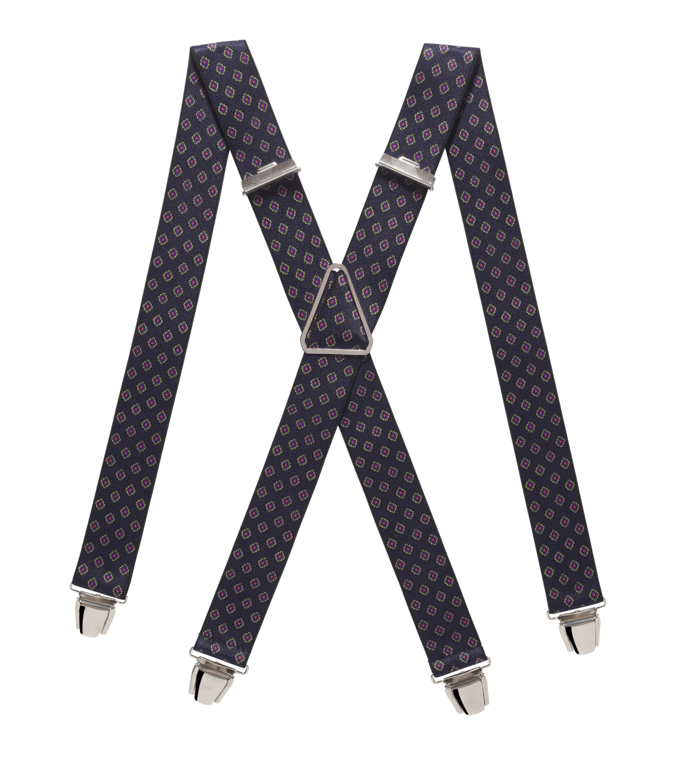 Pierrot Bretelle Uomo Larghe Vintage - Clip molto forti Regolabili Fino A 130cm - Bretelle Uomo Eleganti Artigianali Garantite A Vita