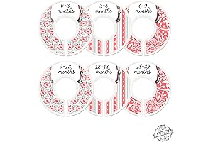 Days of the Week Baby Clothes Size Dividers: Closet Organizers for Nursery Décor
