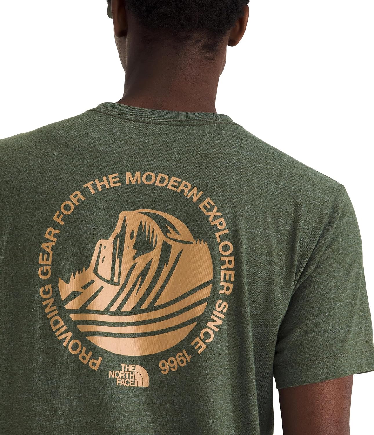 The North Face Men's Tri-Blend Mountain Days Short-Sleeve Tee - Casual Graphic T-Shirt, Regular Fit, Cotton/Polyester/Tencel