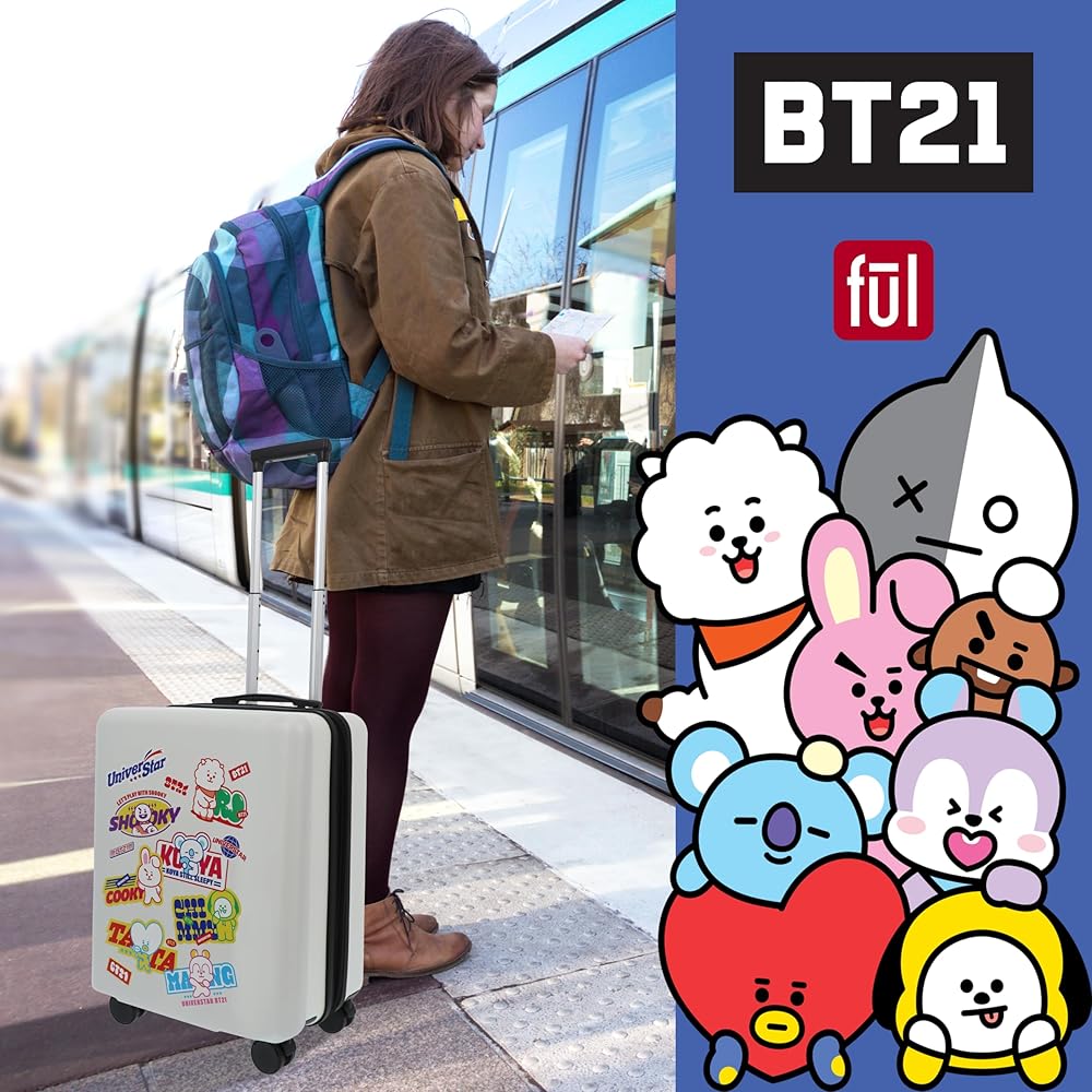 Amazon.com | FUL BT21 22.5 Inch Carry On Luggage, LINE Friends