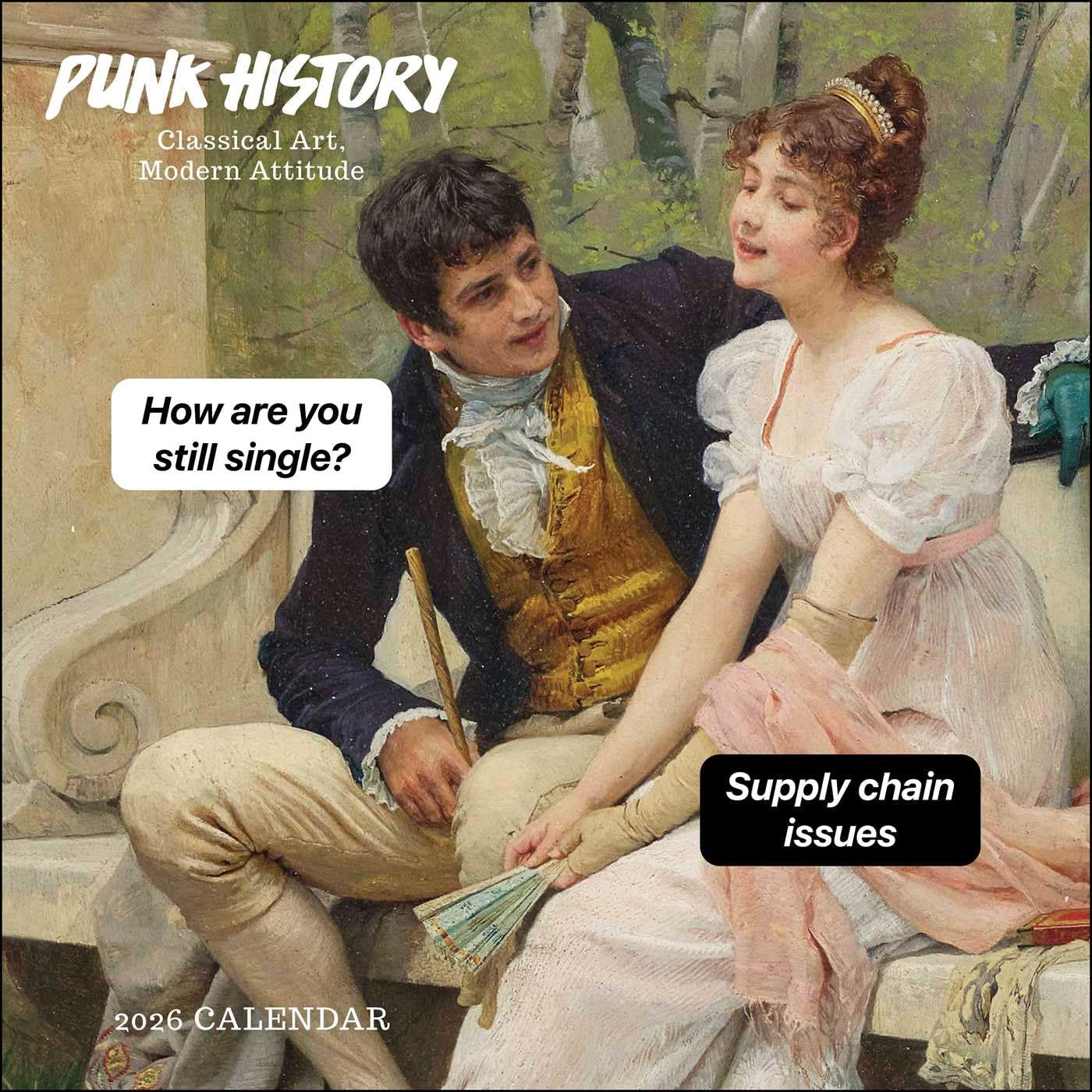 Calendrier punk 2026 art classique irreverent et design moderne pour interieur rock