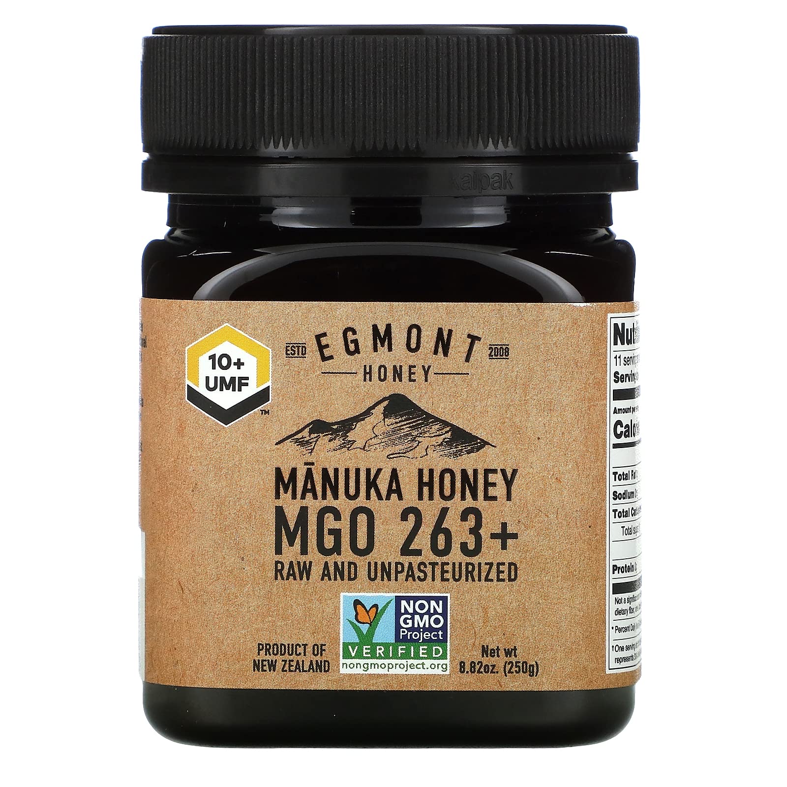 Amazon.com : Egmont Honey Manuka Honey MGO 265+ UMF 10+ 250g | NON