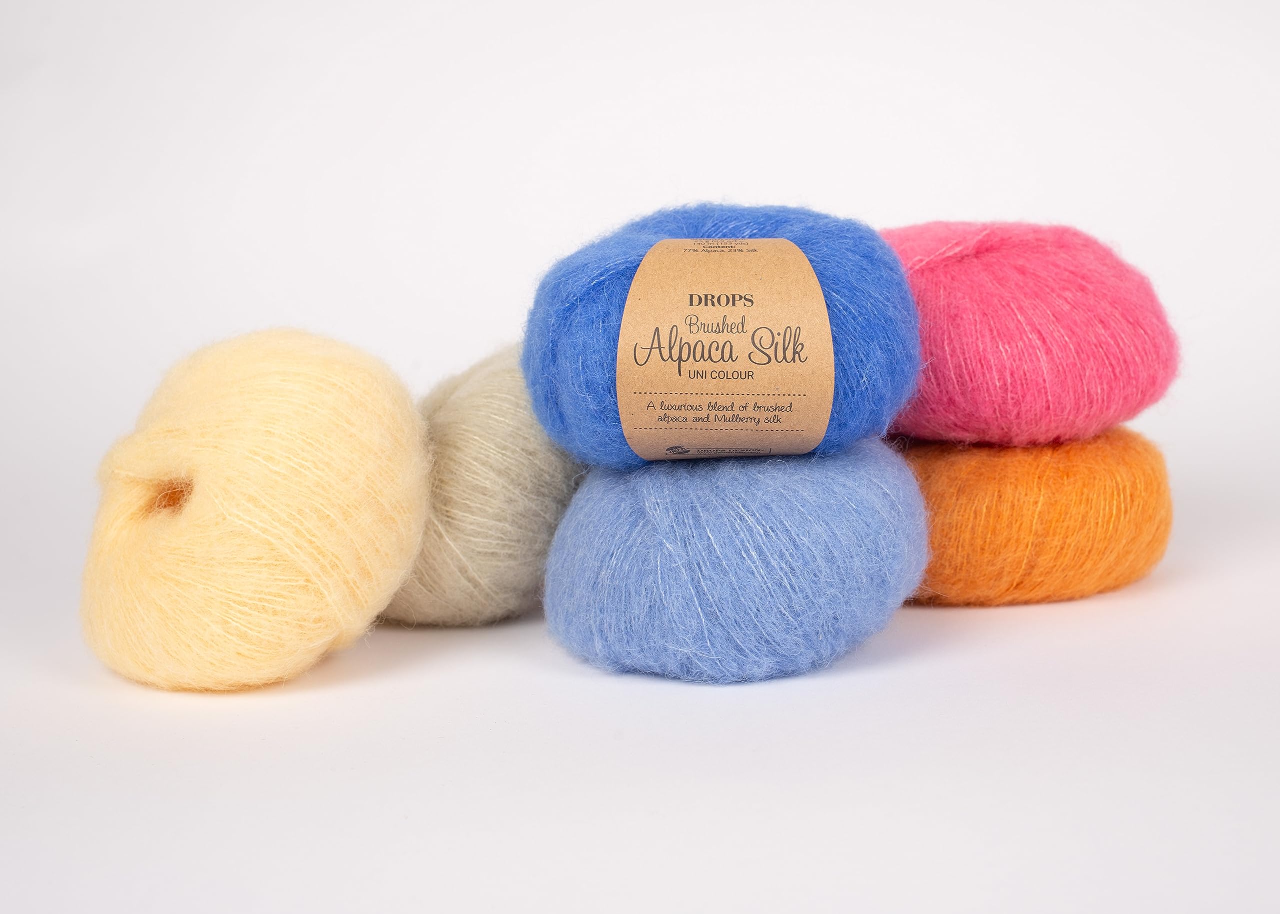 Amazon.com: Fluffy Superfine Alpaca and Silk Yarn, Drops Brushed