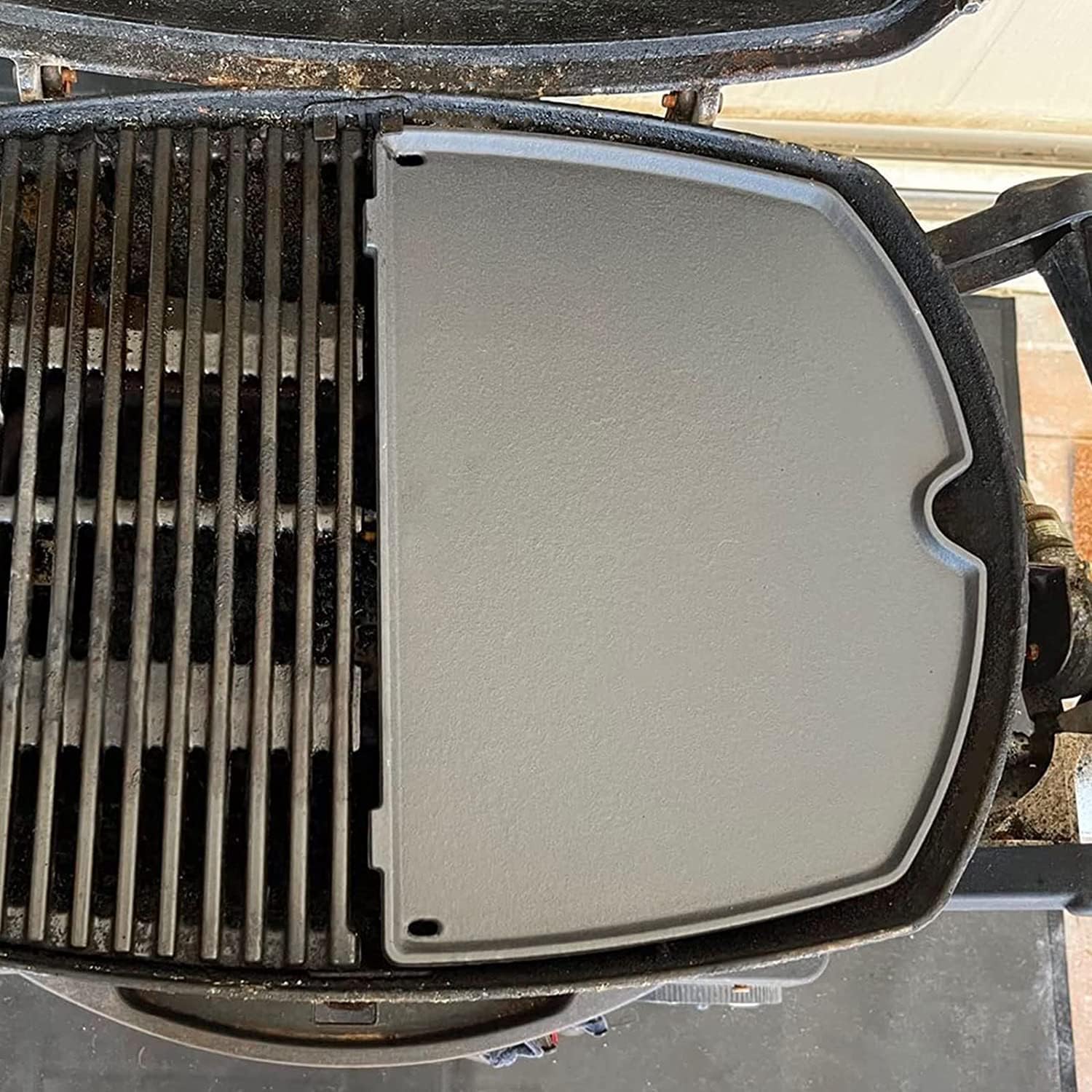 6558 Piastra in ghisa per Weber Q1000, Q1200, Q1400, Q100, Q120, Q140, piastra di cottura in ghisa - parti e accessori, 32 x 22 cm