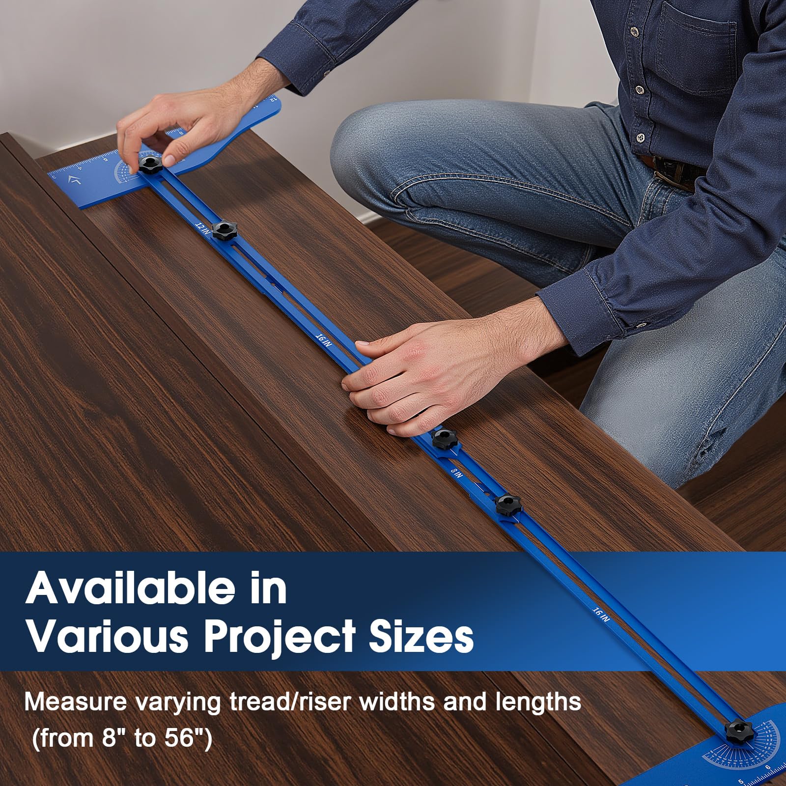 Snapklik.com : Stair Tread Template Tool, Solid Stair Measuring Tool ...